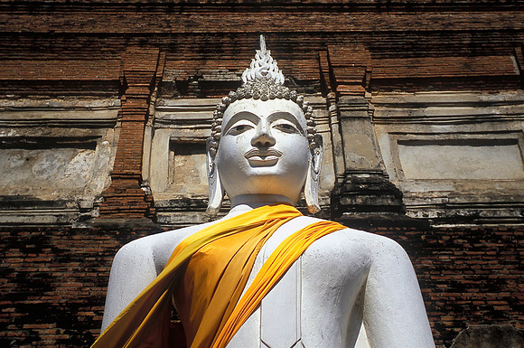 White Buddha Looking Up