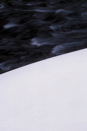 Snow Rapids Abstract