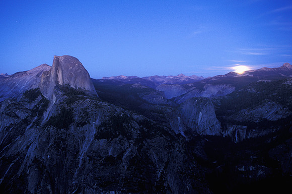 Half Dome Moonrise