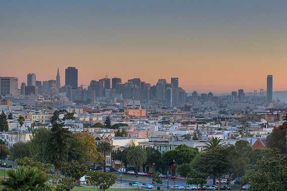 SF Skyline from Dolores Park